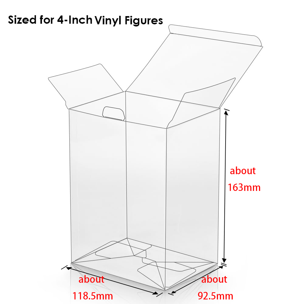 4 inch Clear Protectors Case F - Funko Pop Protector recension och pris