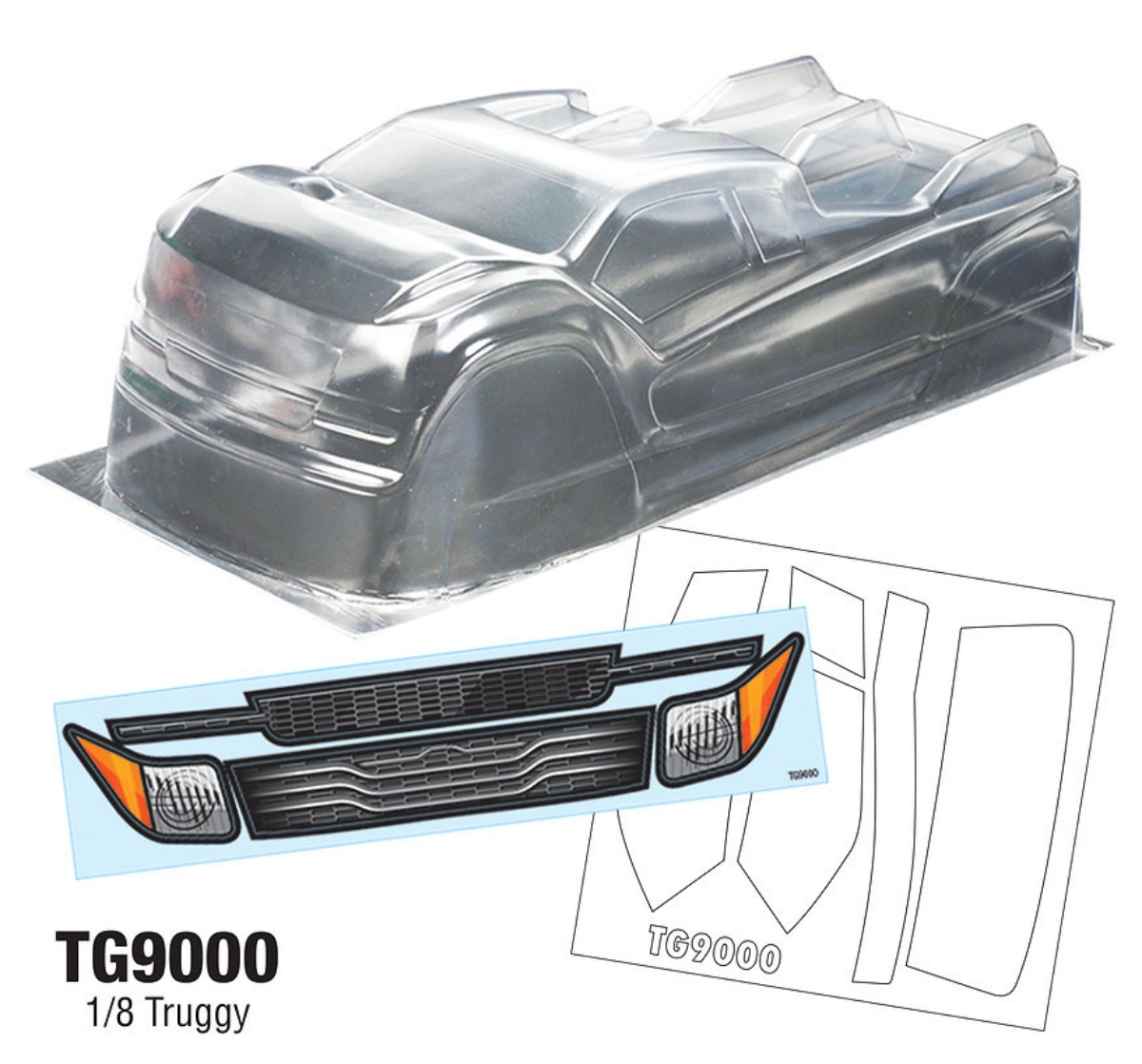 TG9000 1/8 Truggy Body fit Tea - Tamiya Model Paint Set recension och pris