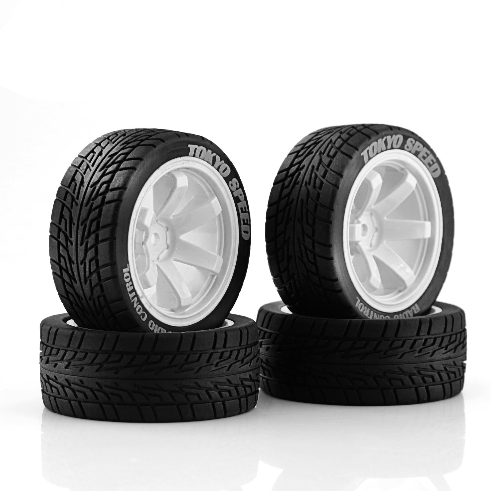 1/10 RC On Road Tires And Whee - Tamiya Model Rc Car recension och pris
