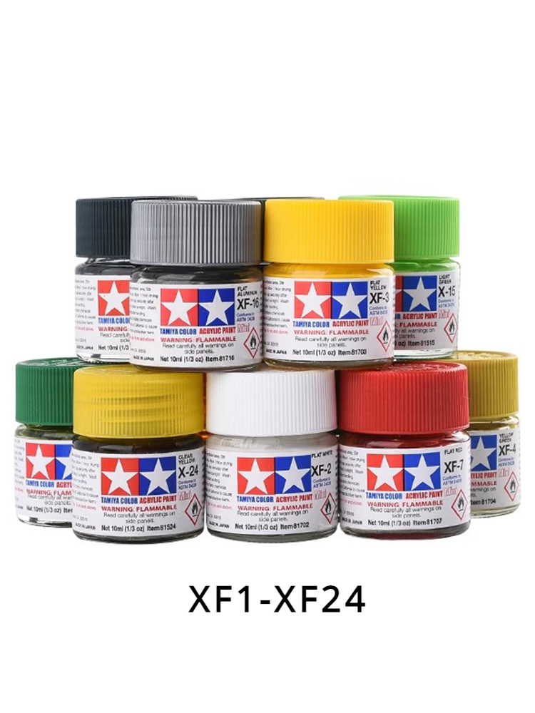 TAMIYA Acrylic Paint XF1-XF24  - Tamiya Model Paint Set recension och pris
