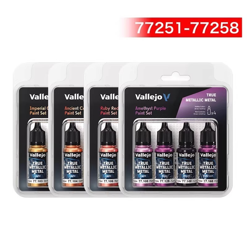 4 Colors X 18ML Real Metallic  - Tamiya Model Paint Set recension och pris