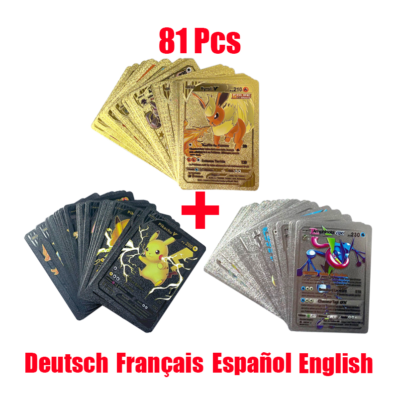 81-15Pcs Pokemon Cards Gold Si - Pokemon Binder Card recension och pris